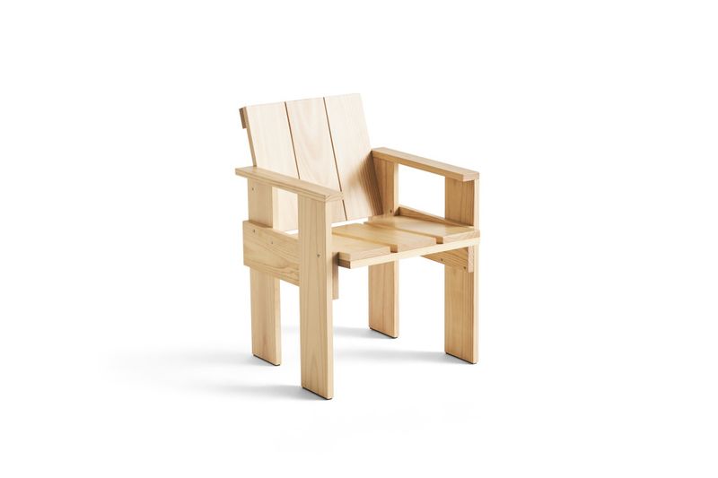 HAY Crate Dining Chair WB lacquered Pinewood, Furu Utestol