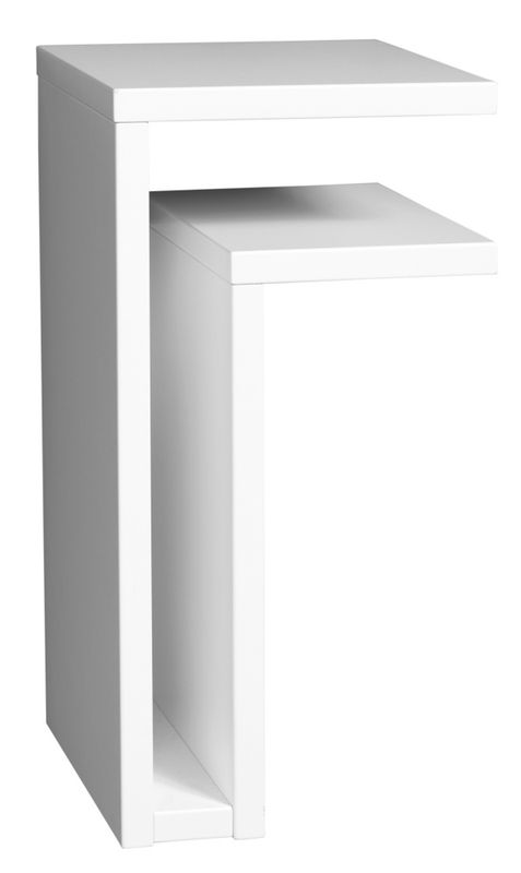 Maze F-Shelf White MDF Right, hvit nattbord