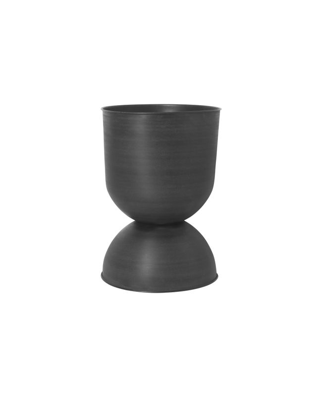 Ferm Living Hourglass Pot, large H 73 cm Ø 50 cm Black, Svart