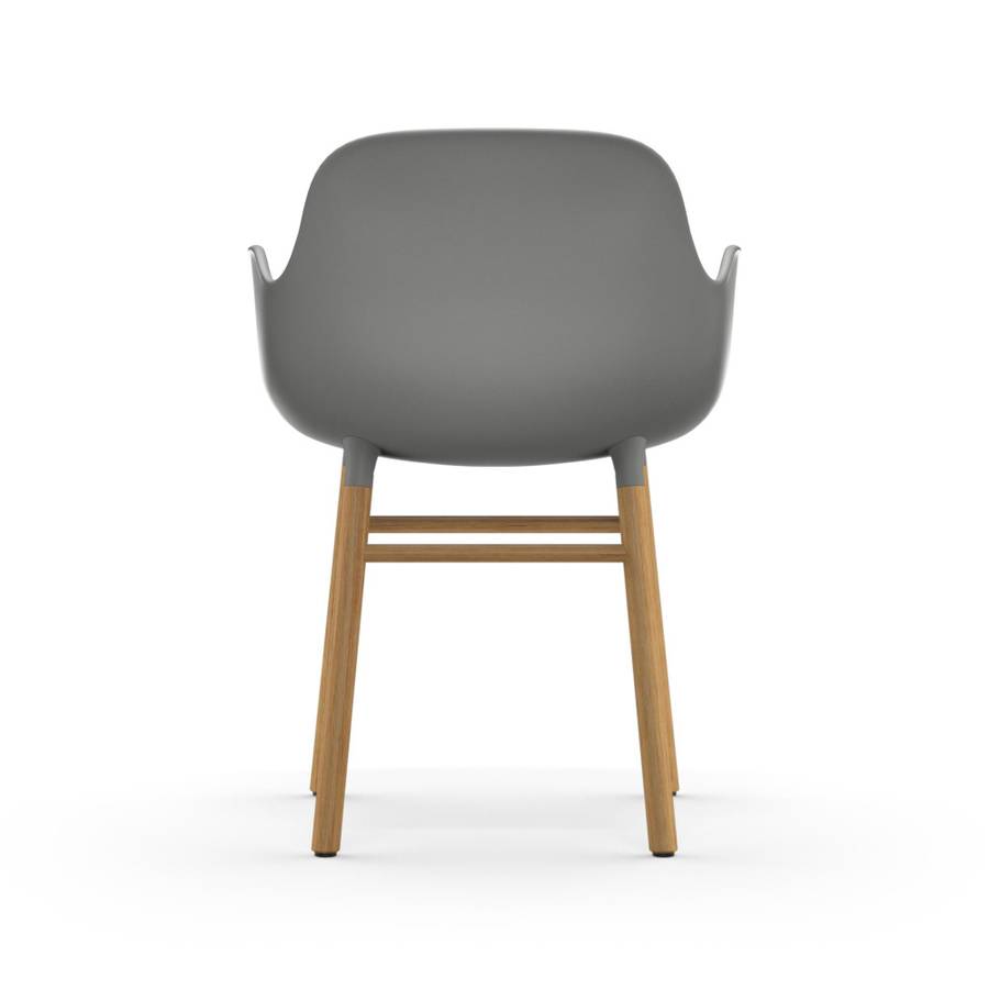 Normann Copenhagen Form Armchair oak Grey, Gr Eik spisestol