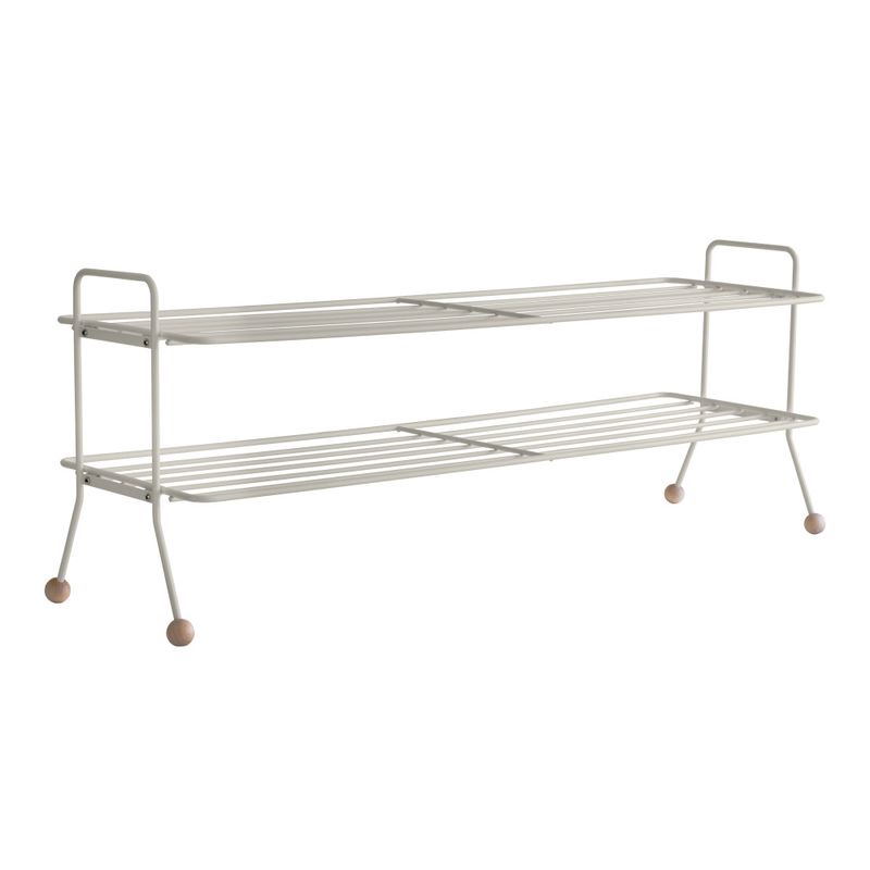 maze, Bill Shoe Shelf Large Greige, Grå Skohylle