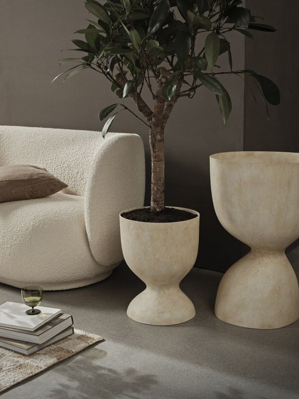Ferm Living Evoke Pot H 70 Warm Sand Blomsterpotte Plantekasse