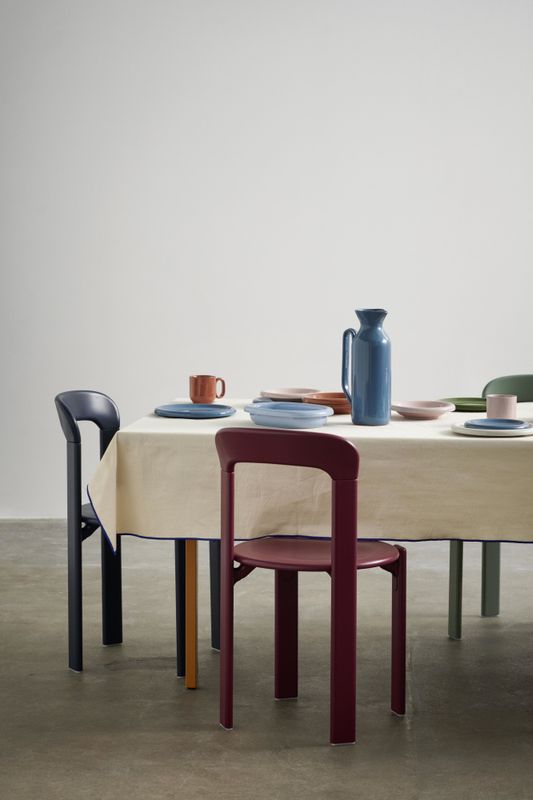 Hay  Rey Chair Grape Red water based lacquered beech Rød Bøk stol spisestol