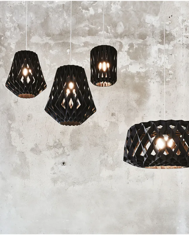 Pilke Signature 36 pendant Lamp Black, Svart Taklampe Pendel
