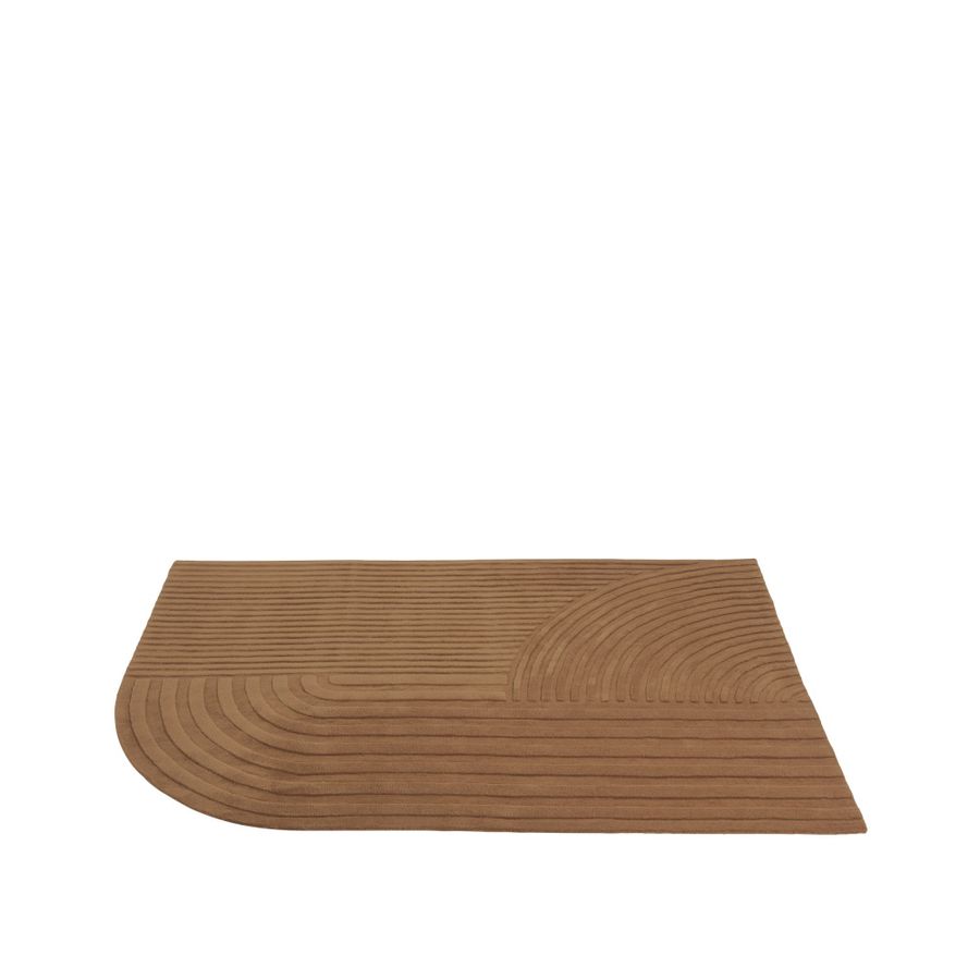 Muuto Relevo Rug 170 x 240 Burnt Orange teppe Brent Oransje