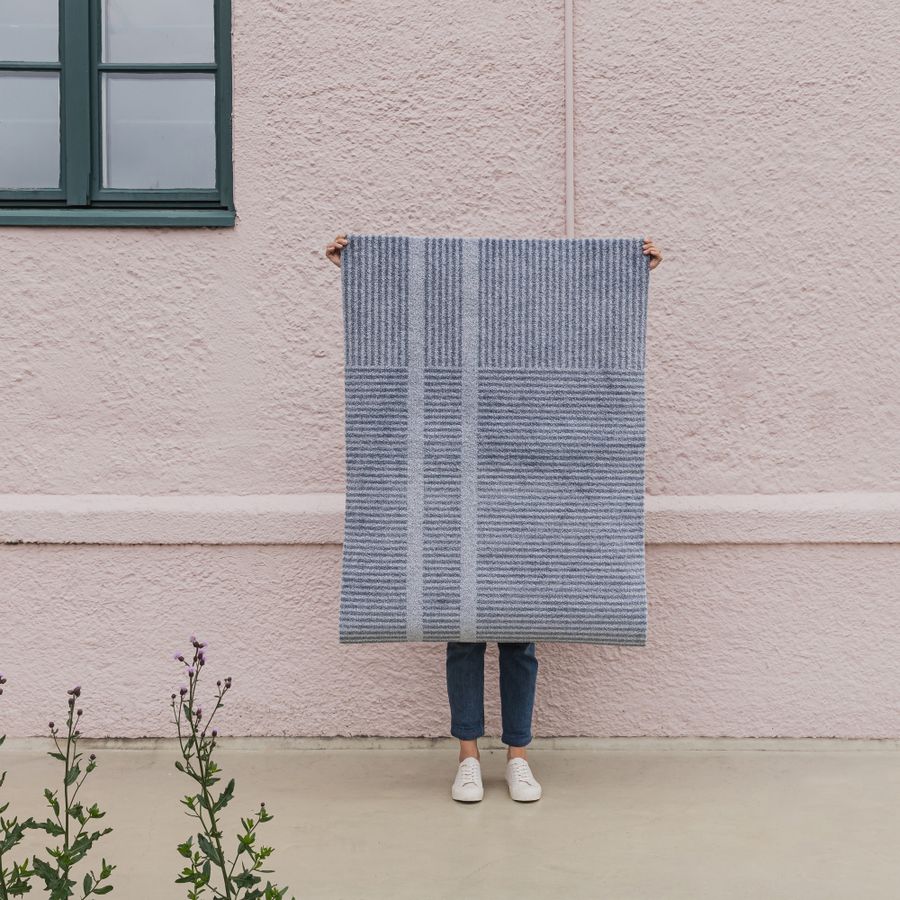 HEYMAT 85 x 150 Løype Cloudy Grey Door Mat Dørmatte teppe