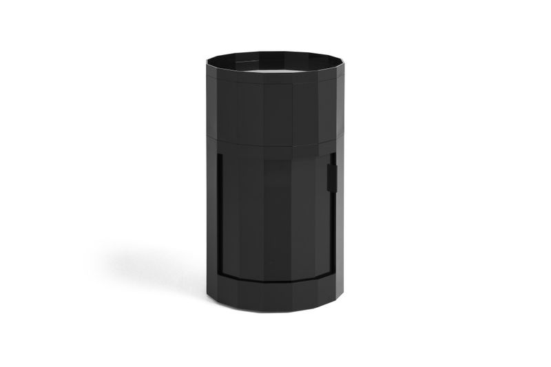 Hay Facet Cabinet High H 66 cm Anthracite Nattbord, ben hjul