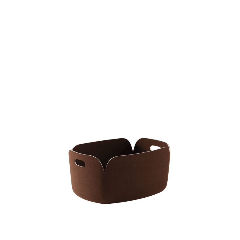 Muuto Restore Basket 48 x 35 Dark Brown, Oppbevaring brun