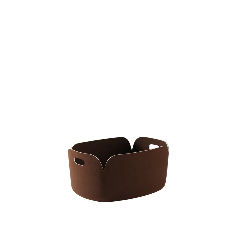 Muuto Restore Basket 48 x 35 Dark Brown, Oppbevaring brun