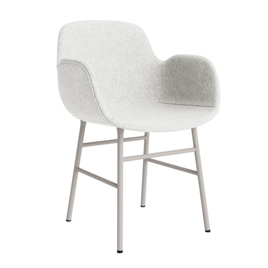 Normann Copenhagen Form Armchair Hallingdal 110 Grey stålben