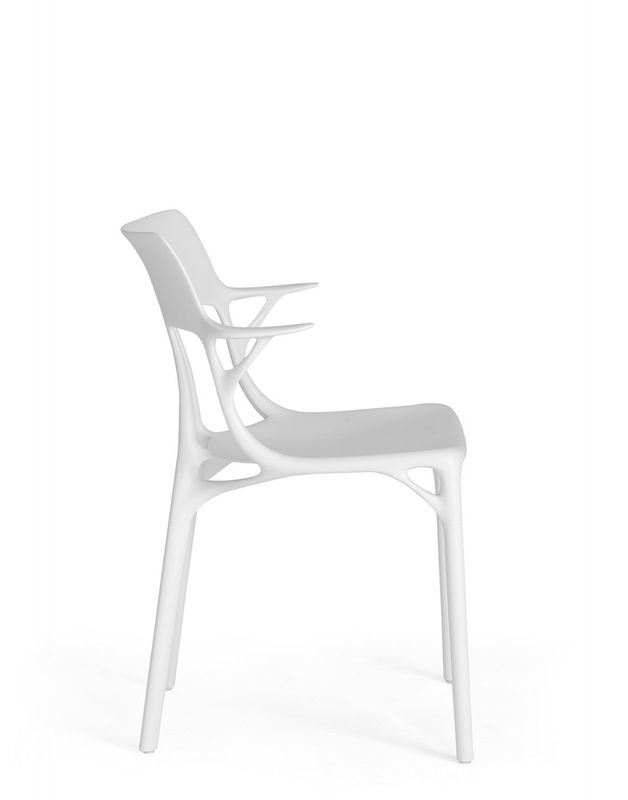Kartell A. I. Chair White, spisestol, hvit