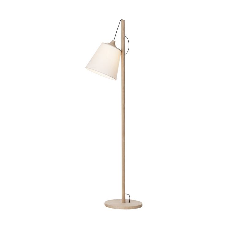 Muuto PULL floor Lamp, white oak Hvit eik Gulvlampe med dimmer