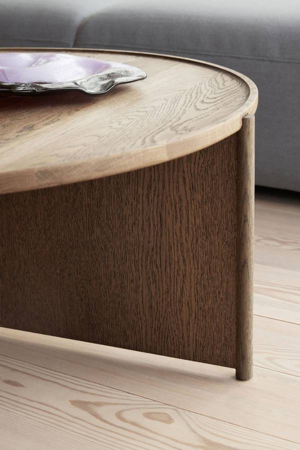 Northern Cling Coffee Table Ø 90 smoked Oak, Salongbord