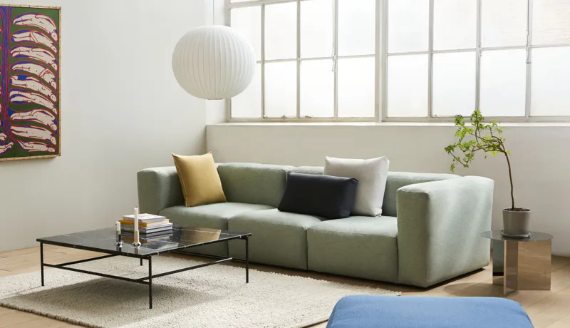 Hay PEAS Random Teppe 170 x 240 Soft Grey, Grå