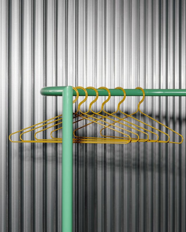 HAY Colour Rack S-shape Jungle Green, Grønn stumtjener romdeler