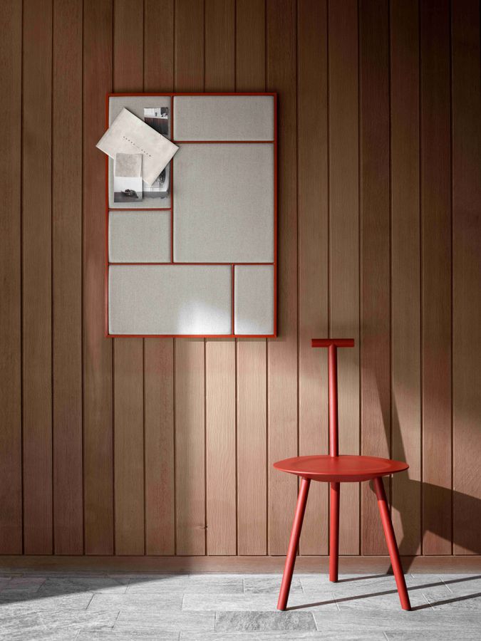 PWtbS Spade Chair Basque Red Ash, rød spisestol, stol i ask