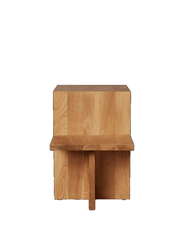 Ferm Living Distinct Side Table Natural Oak, Eik Sidebord, Salongbord, Stuebord