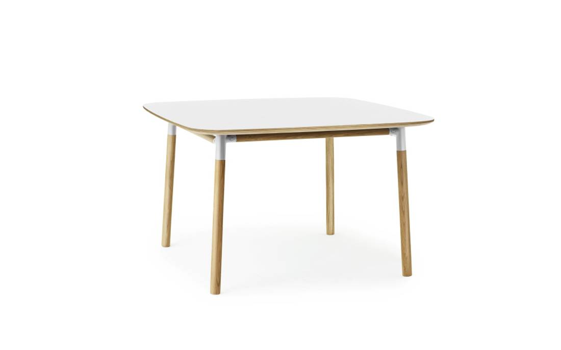 Normann Copenhagen Form Dining Table 120 x 120 White Oak, Eik