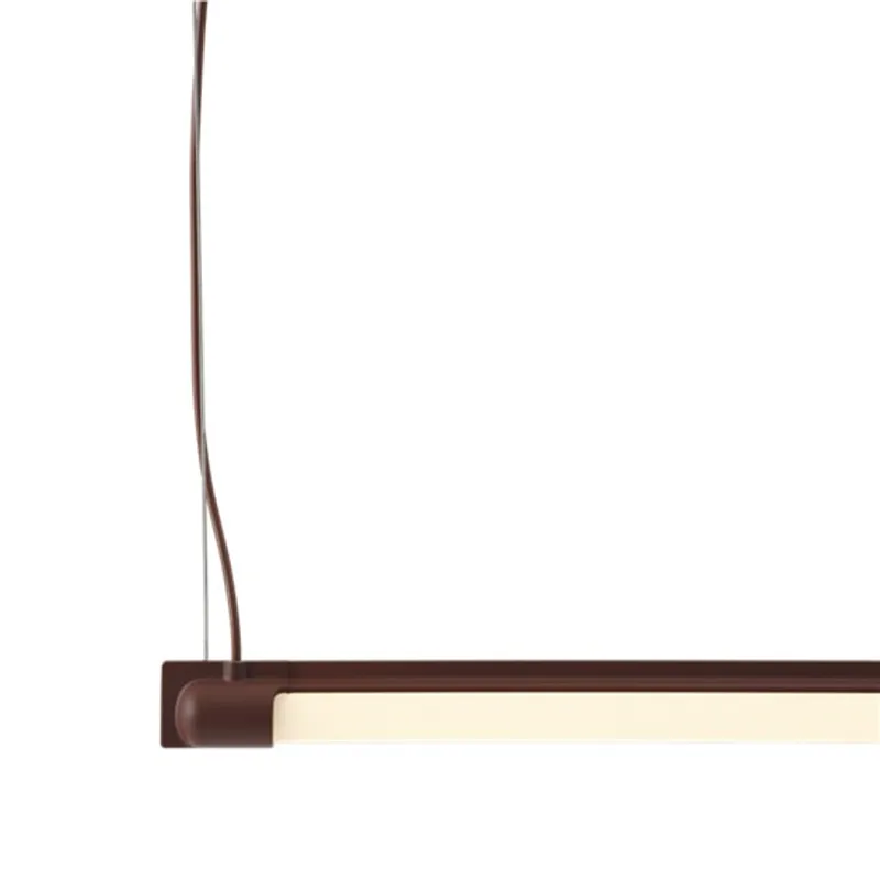 Muuto Fine Suspension Lamp 90 cm Deep Red, Rød Taklampe