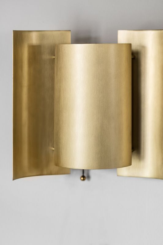 Northern Butterfly Wall Lamp Brass, Messing vegglampe