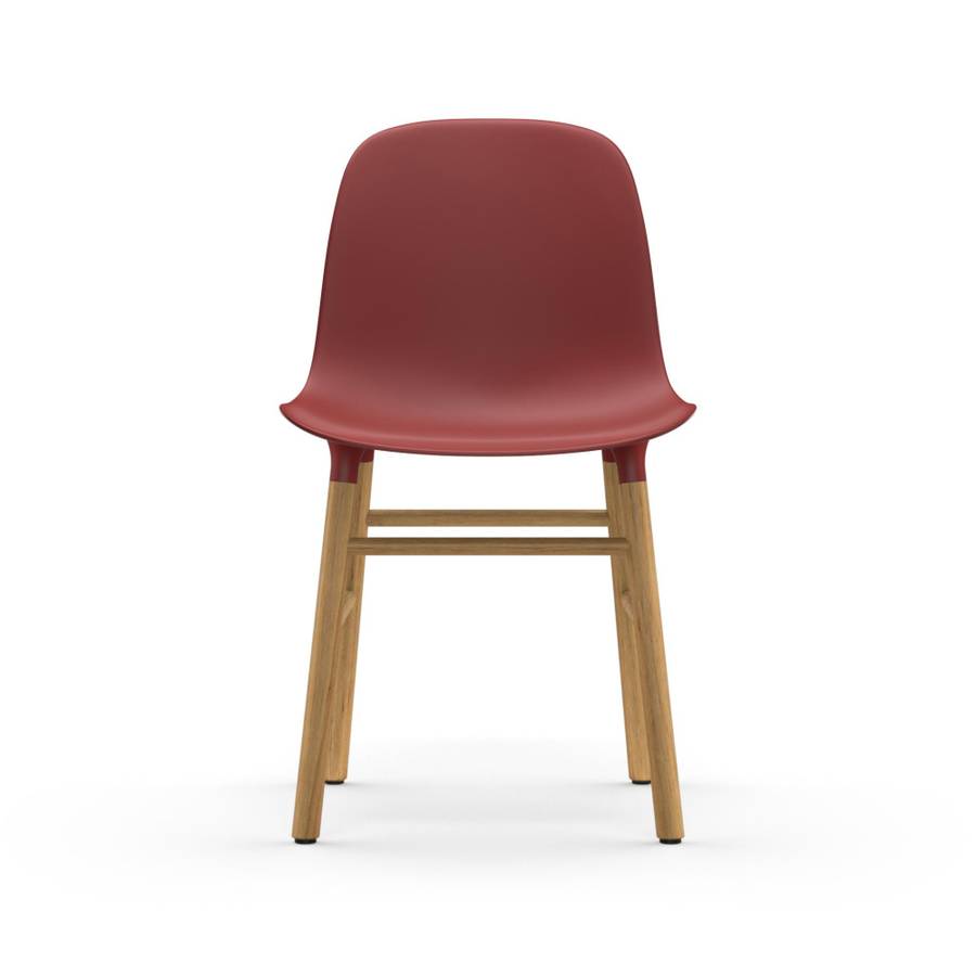 Normann Copenhagen Form Chair oak Red, Rød Eik spisestol stol