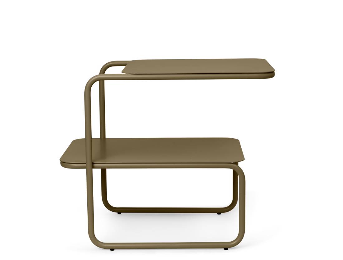 Ferm Living Level Side Table Olive Sidebord utebord