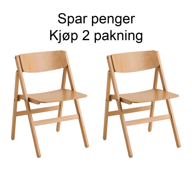 2 stk - HAY Backflip Chair Golden semi-transparent lacquered beech spisestol stol bøk