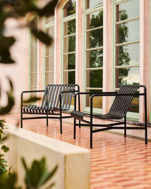 HAY Palissade Lounge Chair Low, Anthracite Hagestol Loungestol