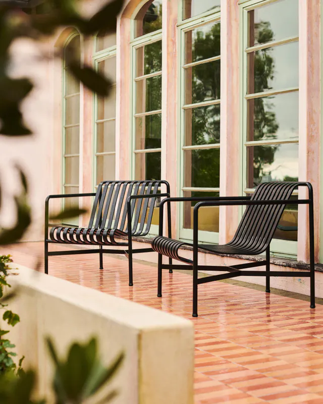 HAY Palissade Lounge Chair Low, Anthracite Hagestol Loungestol