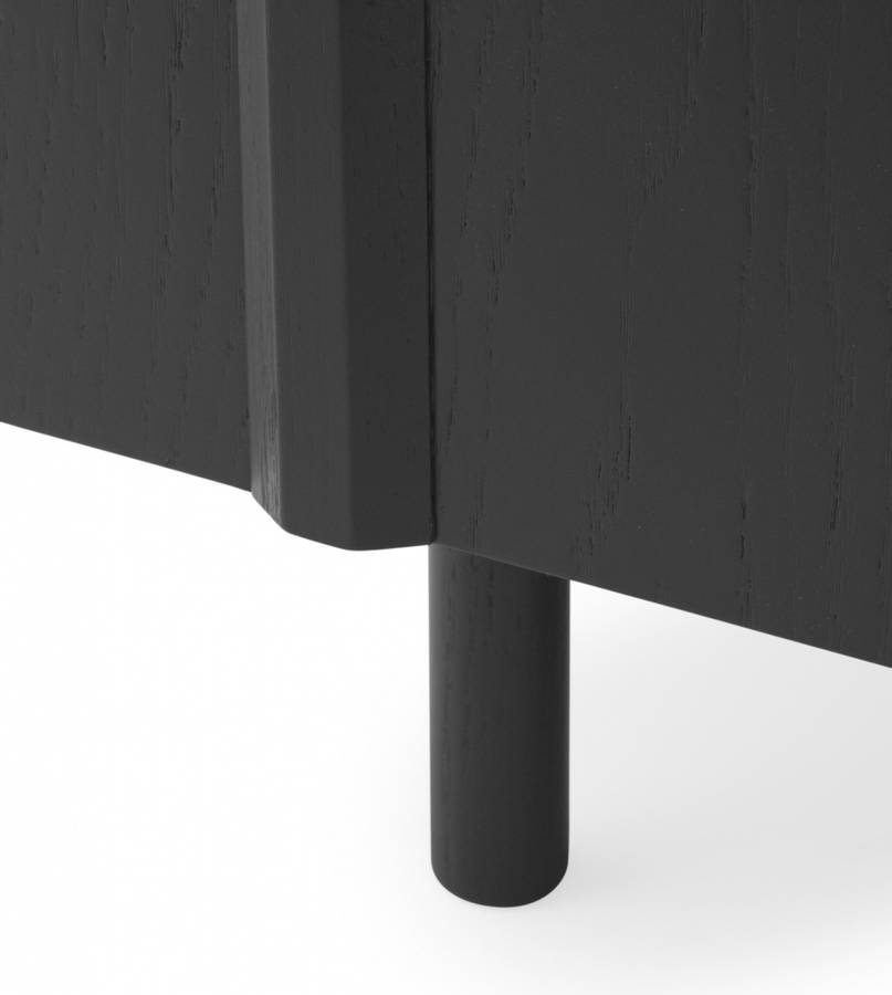 Normann Copenhagen Rib Sideboard Skjenk, Soft Black Svart