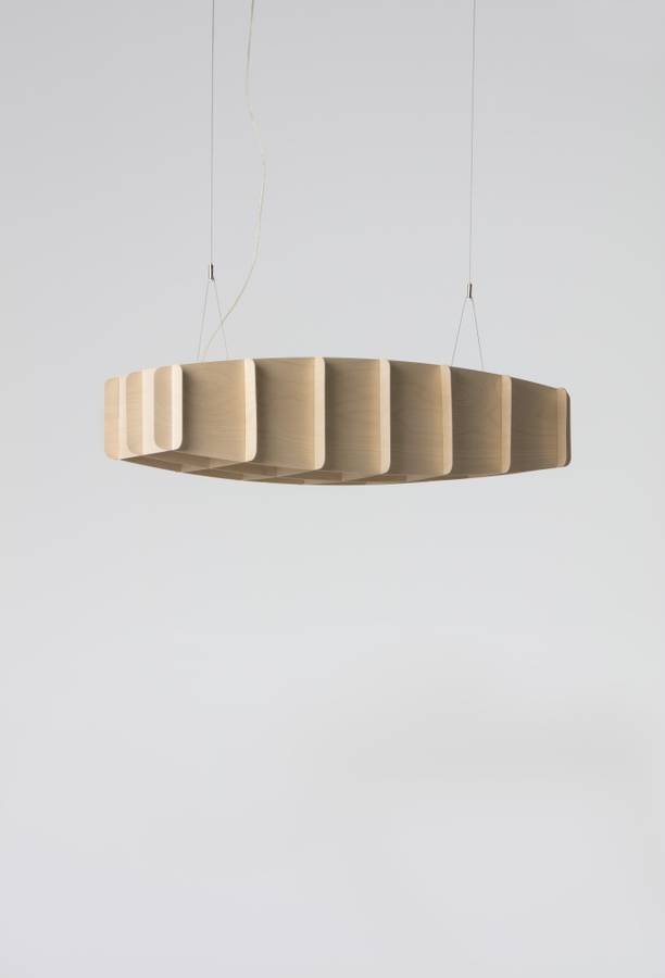 Pilke Ristikko 95 pendant Lamp Birch, Bjørk Taklampe Pendel