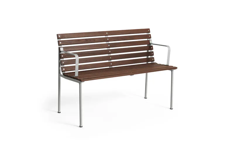 HAY Traverse Dining Bench w arm Heat treated oiled ash, Ask Benk utebenk spisebenk med armlener