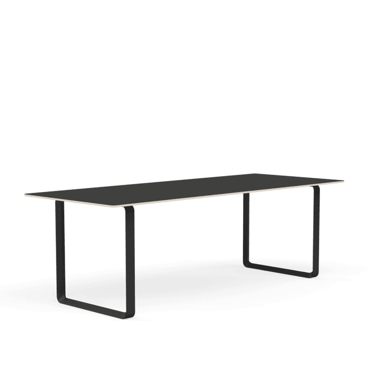 Muuto 70/70 table 225 cm Spisebord Svarte ben