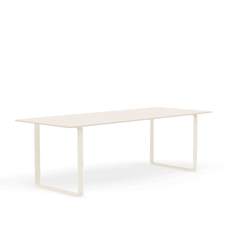 Muuto 70/70 table 225 cm Spisebord Sand fargede ben