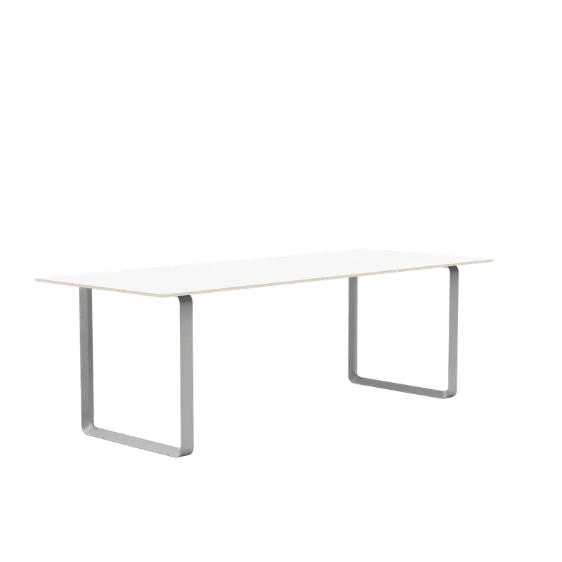 Muuto 70/70 table 225 cm Spisebord, Grå ben