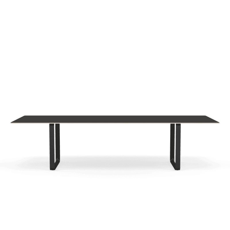 Muuto 70/70 table 295 cm Spisebord, Black Base, Svarte ben