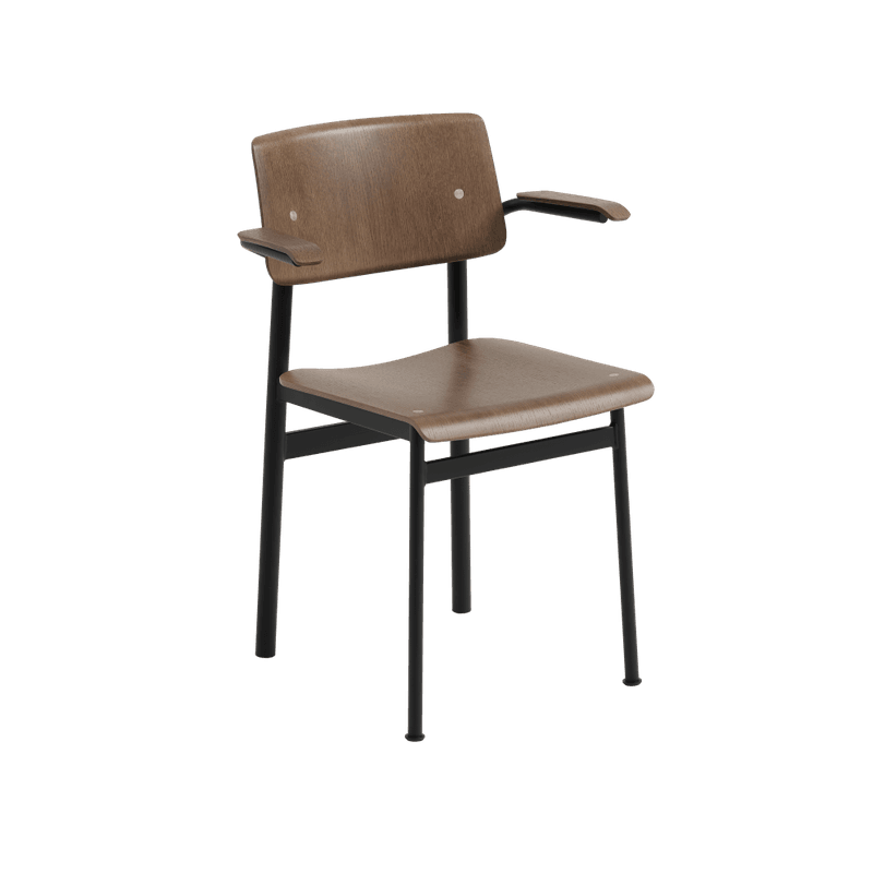 Muuto Loft Chair With Armrest Oak, Spisestol med Armlener Eik