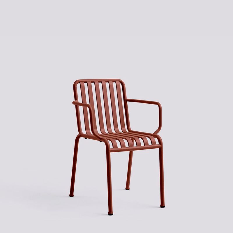 HAY Palissade Armchair Stol med armlener, Iron Red Hagestol