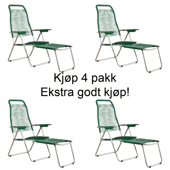 Hovedbilde 4 stk Fiam Spaghetti solstol ...