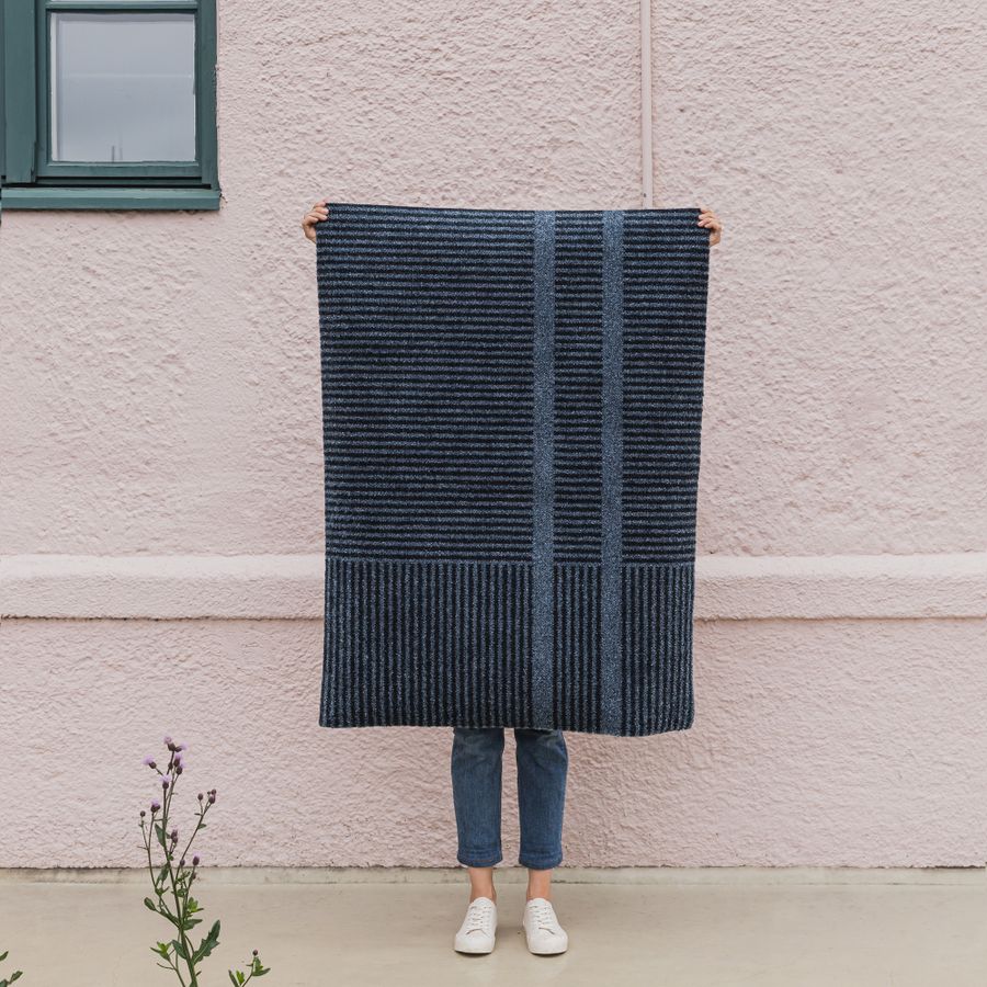HEYMAT 85 x 150 Løype Stormy Blue Door Mat Dørmatte teppe