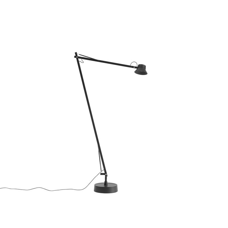 Muuto Decicate Floor Lamp Black Svart Gulvlampe