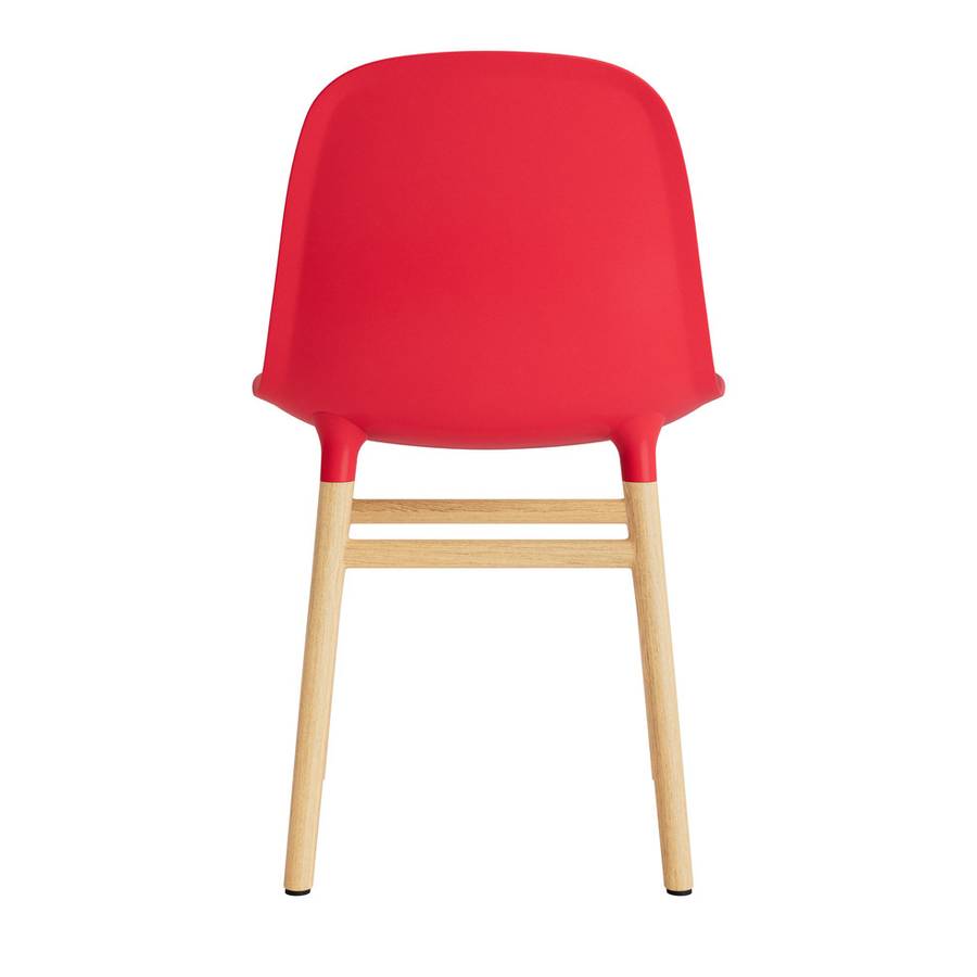 Normann Copenhagen Form Chair oak Bright Red, Rød eik spisestol 